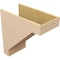 Ekena Millwork 12"W x 24"D x 24"H Classic Burlington Rough Cedar Woodgrain TimberThane Corbel, Primed Tan CORUR12X24X24BURRCPR - alternate 4